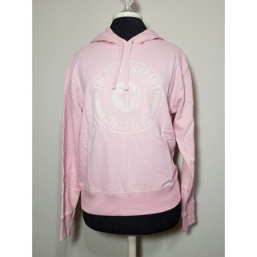 FRYE Pink Women's Hoodie Sweatshirt Fleece Pullover Cotton Size Small NWT